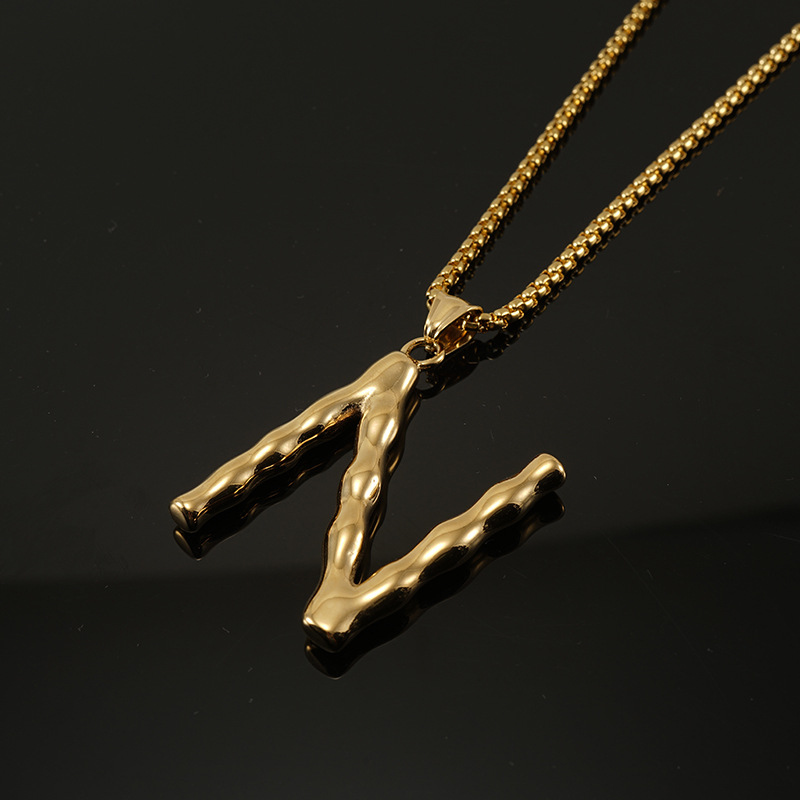 Gold single pendant-N