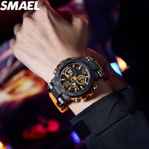 Relojes Deportivos Multifuncionales Resistentes al Agua 5ATM SMAEL 8106 Nuevo Reloj para Hombre con Pantalla Digital-Analógica Doble, Elegante - Product Image 5