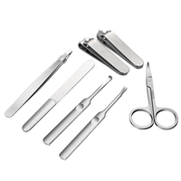 7 pièces d'outils de manucure et pédicure en acier inoxydable pour ongles des mains et des pieds, pousse-cuticules, outil de suppression des cuticules, professionnel, durable
