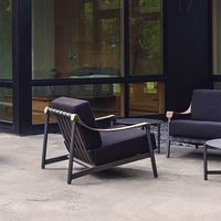 Ensemble de meubles de jardin en aluminium pour terrasse, canapé extérieur résistant à la pluie et au soleil, table basse en alliage d'aluminium