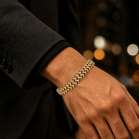 Bracelet unisexe en acier inoxydable plaqué or 18 carats PVD, chaîne double maillon Franco, style hip-hop, marque Boli, vente en gros, bijoux personnalisés OEM