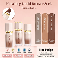Stick de contour liquide mat éclaircissant pour le visage, best-seller, avec surligneur et blush personnalisés, pour un maquillage naturel de contour du nez et d'ombrage