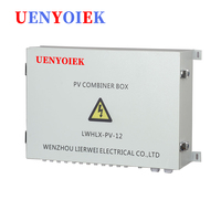 Boîtier de Combinaison PV en Métal pour Chaînes de Panneaux Solaires, Boîtier de Distribution DC1000V avec Protection Contre les Surtensions pour Système Solaire