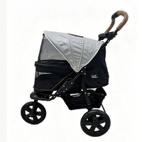 Poussette pour animaux de compagnie JXB PG8350 à grandes roues, amortisseurs, pour la marche rapide, la course en plein air, pour chiens et chats