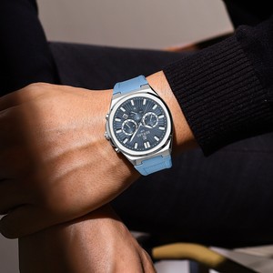 Reloj de Cuarzo para Hombre con Esfera Verde, Pantalla Analógica, Cronógrafo, Luminoso, Calendario, Resistente al Agua 30M, Caja de Aleación, Cierre de Hebilla - Product Image 2