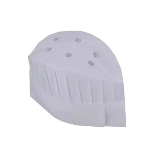 Berretto da <span class=keywords><strong>cuoco</strong></span> in carta Non tessuta regolabile in carta usa e getta personalizzato di fabbrica per bambini e adulti - Product Image 1