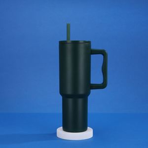 Car H4.0 <b>Handle</b> Travel <b>Tumbler</b> <b>40oz</b> Double Wall Vacuum Mug Lid Straw Anti-Slip OEM Custom Logo - Product Image 4