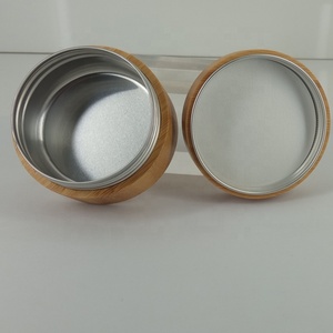 Pot en aluminium et fer blanc au design tendance avec décoration en bambou – Contenants cosmétiques multi-tailles pour parfum, rouge à lèvres et <span class=keywords><strong>lotion</strong></span> - Product Image 4