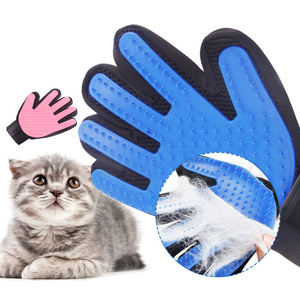 Nuovo arrivo Cat Grooming peli rimuovere guanti, guanto toelettatura per animali domestici strumento di rimozione di gomma <span class=keywords><strong>Silicone</strong></span> guanti da massaggio per cani gatti - Product Image 1