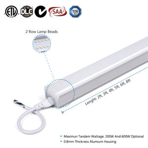 Световая лампа с высоким световым эффектом, 2 ряда, 4 фута, 8 футов, 30 Вт, 60 Вт, светодиодная лампа 3000-6000K, для библиотеки - Product Image 4