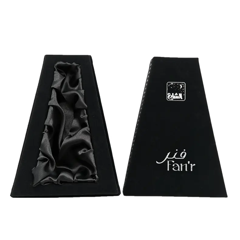 Роскошная Черная индивидуальная специальная форма, жесткая картонная коробка для духов