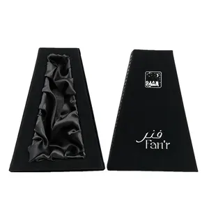 奢华黑色定制异形硬纸板香水盒