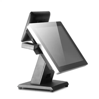 Ventanas de 15 pulgadas, todo en uno, pantalla táctil, Terminal Pos, caja registradora, sistema Pos de punto de venta, máquinas con escaneo de código QR