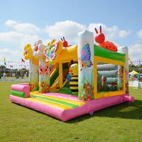 Petit château gonflable d'intérieur, trampoline pour bébé, aire de jeux pour enfants et adultes, thème animal, toboggan gonflable à vendre