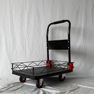 High Quality Heavy Duty Durable Anti-skid Panels Platform <b>Truck</b> Folding Hand Trolley with Fence and Silent Wheels Made in China - Product Image 4