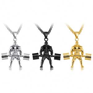 Taige Acier Inoxydable Sur Mesure Hercules Levage Nouvelle Mode Cool Style Collier Bijoux - Product Image 3