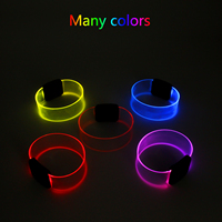 Bracelet LED à bouton-poussoir avec clignotement rapide/lent et sangle en TPU, idéal pour les concerts, les fêtes, les décorations et les accessoires de cheerleading
