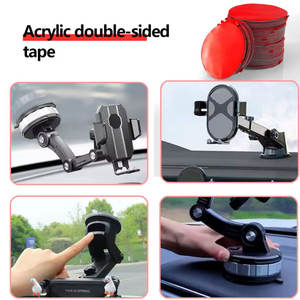 Ruban adhésif double face <span class=keywords><strong>rond</strong></span> en acrylique à forte adhérence, découpé sur mesure en usine, film rouge, résistant - Product Image 5