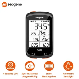 Magene C406 자전거 컴퓨터 방수 GPS 무선 스마트 산악 도로 자전거 모니터 중지 사이클링 데이터지도
