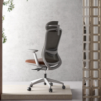 Dossier haut travail Silla appui-tête Anji dos PDG moderne tissu tournant pivotant réglable maille chaise de bureau