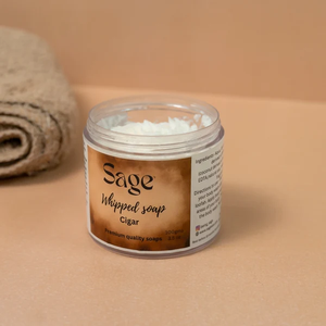Savon fouetté infusé au cigare de qualité supérieure Sage avec des huiles naturelles et des huiles parfumées, nettoyant corporel moussant luxueux - Product Image 3