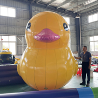 Grand canard jaune gonflable d'extérieur pour jeux aquatiques à usage commercial, capacité supérieure à 500 kg, personnalisable