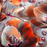 Tissu imprimé floral 3D, tissu en rayonne viscose doux, motif floral élégant pour robe, chemisier, chemise, vêtements de mode, vêtements pour femmes