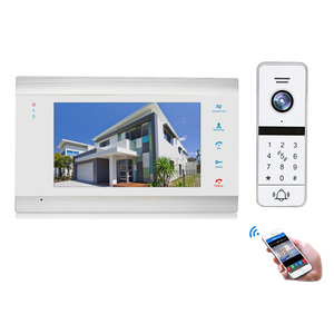 Bcomtech 7 inch <span class=keywords><strong>TFT</strong></span> màn hình cảm ứng có dây màu LCD <span class=keywords><strong>video</strong></span> cửa điện thoại hệ thống <span class=keywords><strong>intercom</strong></span> với 2 màn hình chuông cửa <span class=keywords><strong>Intercom</strong></span> - Product Image 1