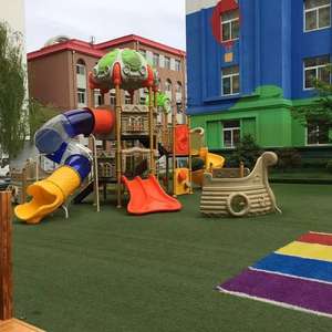ชุดสไลด์พลาสติกกลางแจ้งสำหรับเด็กอุปกรณ์สนามเด็กเล่นกลางแจ้ง - Product Image 2