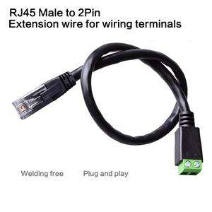 Адаптер <span class=keywords><strong>RJ45</strong></span> (штекер) на 2-контактный винтовой клеммный блок, удлинитель сетевого кабеля LAN, разветвитель <span class=keywords><strong>RJ45</strong></span> - Product Image 2