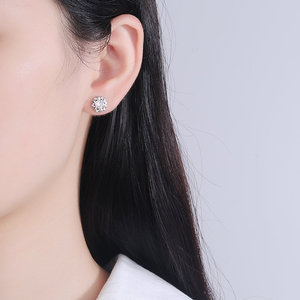 Orecchini a Forma di Fiocco di Neve per Donna, Gioielli Minimalisti alla Moda - Product Image 2