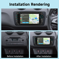 Autoradio Android BQCC 7 pouces avec écran Carplay, lecteur multimédia MP5, Mirrorlink, RDS, BT, FM, GPS, autoradio pour Seat Ibiza 2009-2013