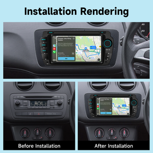 Radio para Auto BQCC de 7 Pulgadas con Android, Reproductor Multimedia con Pantalla Carplay, MP5, Mirrorlink, RDS, BT, <span class=keywords><strong>FM</strong></span>, GPS, Estéreo para Auto para Seat <span class=keywords><strong>Ibiza</strong></span> 2009-2013 - Product Image 2