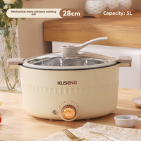 Marmite Électrique Portable Grande Capacité 3L Antiadhésive Multifonctionnelle pour Cuisson de Soupes et Plats Chauds