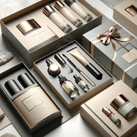 Coffret Cadeau Cosmétique de Luxe Personnalisé avec Fermeture Magnétique, en Carton Rigide Pliable, Écologique et Recyclable, avec Pelliculage Mat