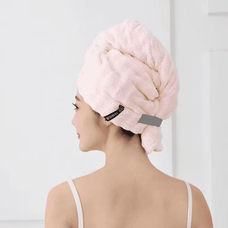 Tie bubble velvet hair hat-cherry blossom