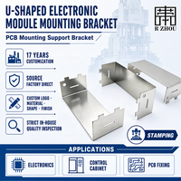 Support de montage de carte PCB sur mesure en U en acier inoxydable pour l'électronique, fabriqué par une usine OEM