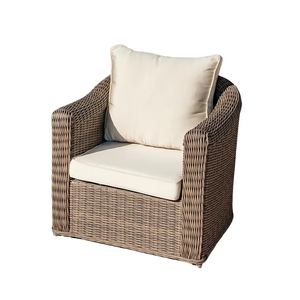 Ensemble <span class=keywords><strong>de</strong></span> 7 meubles <span class=keywords><strong>de</strong></span> <span class=keywords><strong>salon</strong></span> <span class=keywords><strong>de</strong></span> <span class=keywords><strong>jardin</strong></span> en rotin brun tressé européen avec coussins imperméables pour <span class=keywords><strong>jardin</strong></span>, véranda, hôtel - Product Image 5