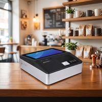 Machine de point de vente de bureau personnalisable en usine, 11,6 pouces, avec imprimante intégrée, caisse enregistreuse, 1366*768, 4+32 Go