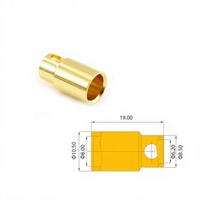 Connecteur banane Amass GC8010-M/GC8010-F 8,0 mm plaqué or 500V 5-70A pour moteur d'avion modèle réduit et contrôleur de vitesse électronique