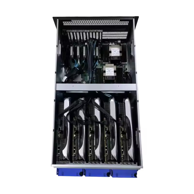 9U 10 GPU Ai Server with Gpu Dual Xeon Gold LGA 4189 Cpu Servers Computer Server Rig Gpu case for Rtx 4090
