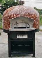Four à Pizza Industriel Portable à Gaz 220V, 500 Degrés, en Pierre et Briques, pour Restaurant, Nouveau Modèle OEM à Prix Réduit