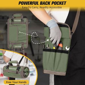 Muestra gratuita: Bolsa enrollable de lona para herramientas de fábrica, organizador de almacenamiento de llaves para el asiento trasero del coche, kit organizador multiusos, bolsas enrollables para herramientas. - Product Image 4