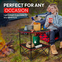 Table pliante portable pour pique-nique, hôtel, camping – Design moderne durable, légère, en acier inoxydable et fer, idéale pour salle de sport, cuisine, extérieur