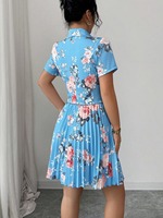 Robe midi florale pour femmes T830, vente en gros, nouvelle mode, ensemble élégant, jupe décontractée, ensemble deux pièces sophistiqué, ensemble robe deux pièces