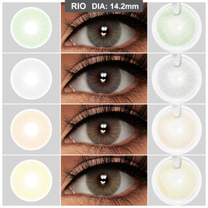 Miễn phí Mẫu freshgo hidrocor Rio màu Kính áp tròng mắt tự nhiên liên hệ với ống kính bán buôn lentes de contato - Product Image 6