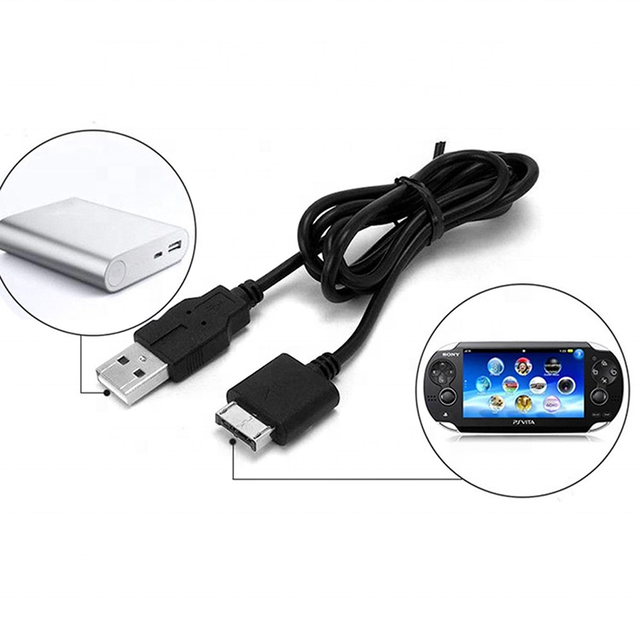 1.2M Black for PS VITA USB Data & Charge Cable for sony Psvita