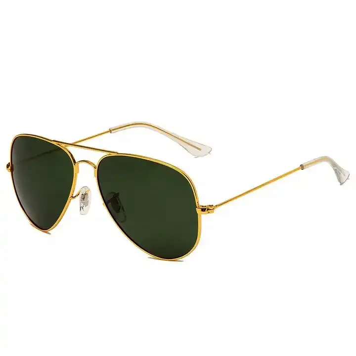 High nickel stainless steel Ray cat 3 UV 400 polarized 3025 luxury designer famous brand metal square Sunglasses factory price
