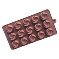 Moule en silicone antiadhésif à 15 cavités en forme de rose pour gâteaux, chocolats, glaces et bonbons