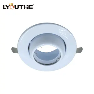 Giá thấp vòng sắt trắng có thể điều chỉnh nhúng MR16 GU10 Trần nhãn cầu downlights đồ đạc